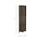Tuhome Essential Corner Bar Cabinet, Three Shelves, Eight Built-in Wine Rack, Two Side Shelves, Dark Brown BLB7786 - alternate 4